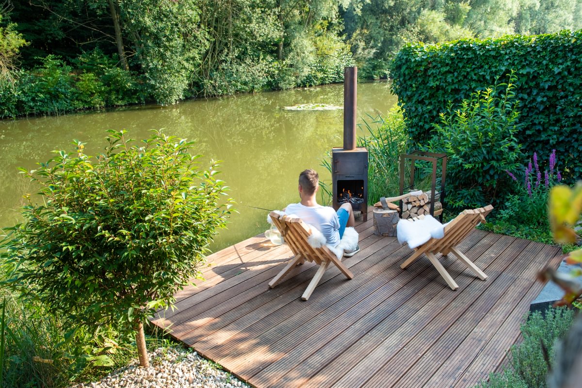 Jardin au bord de l'eau