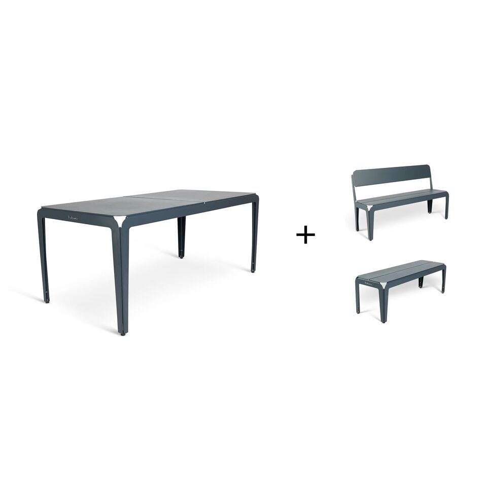 Bended Table 180 including benches