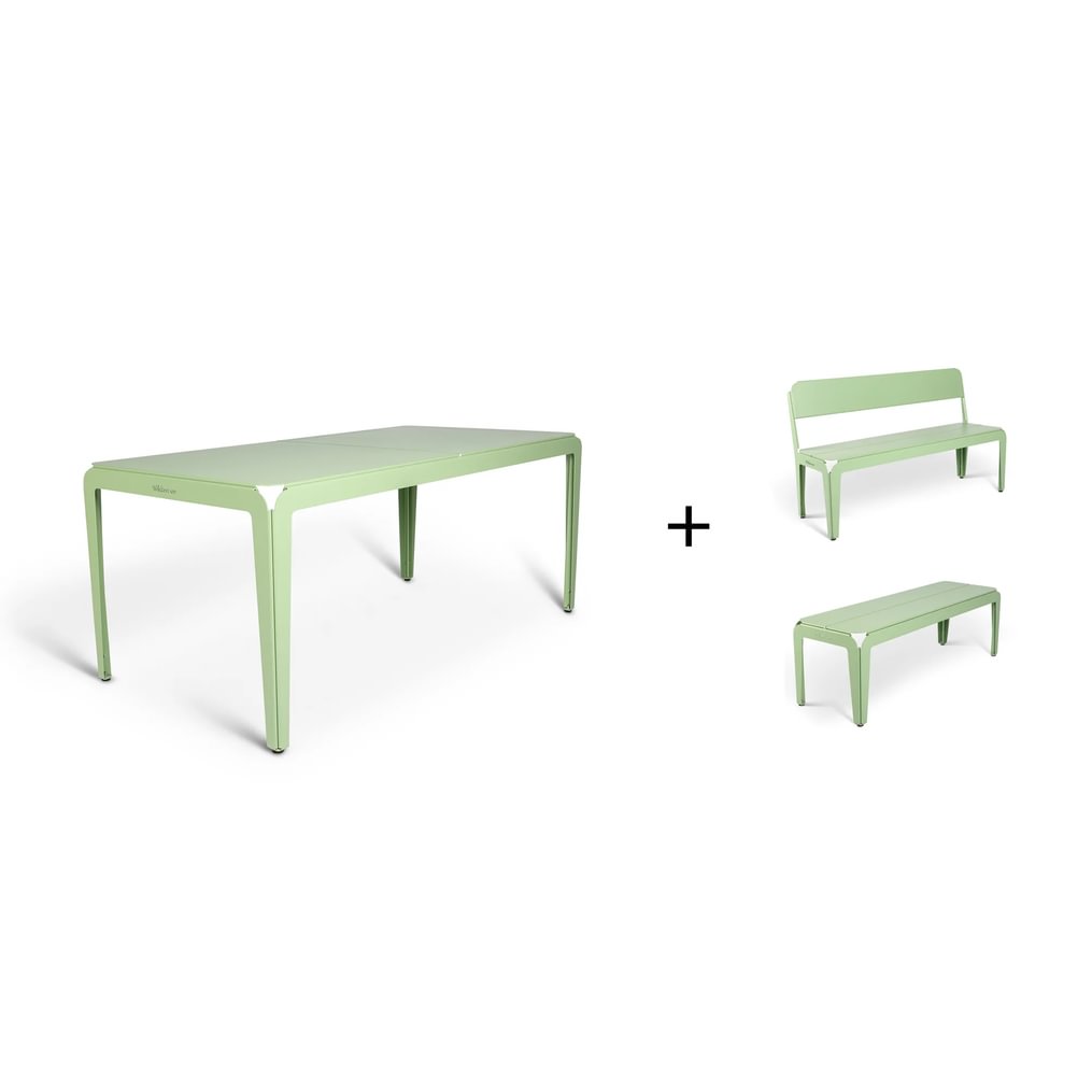 Bended Table 180 including benches