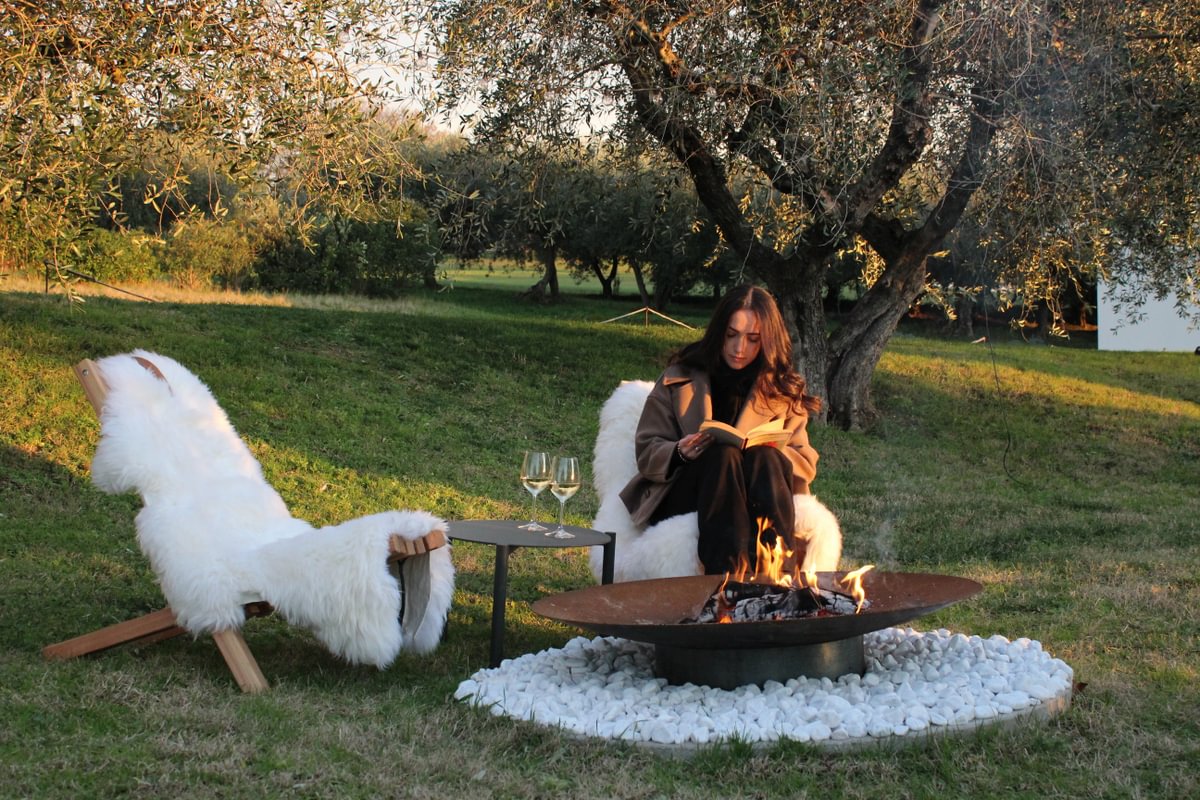 Une peau de mouton sur la Fieldchair