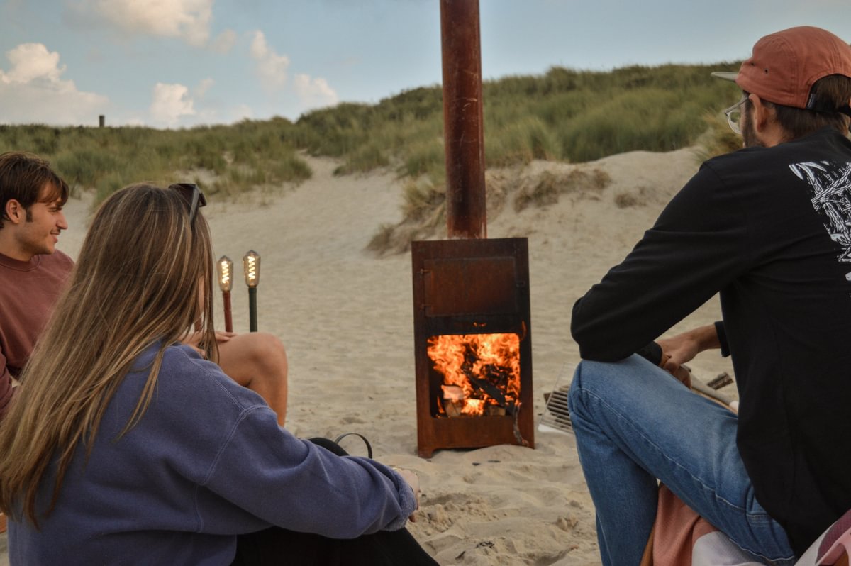 La plage avec l'Outdooroven