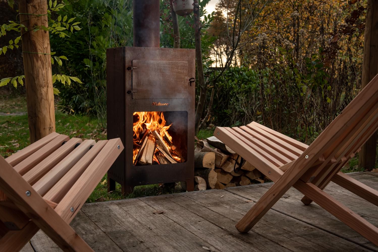 Fieldchair avec le four Outdooroven