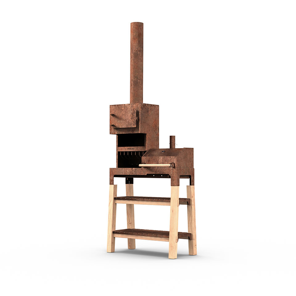Weltevree-outdooroven-xl-buiten-gebruik